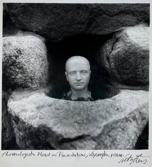 Phrenologists Head in Foundation, Lexington, Mass
