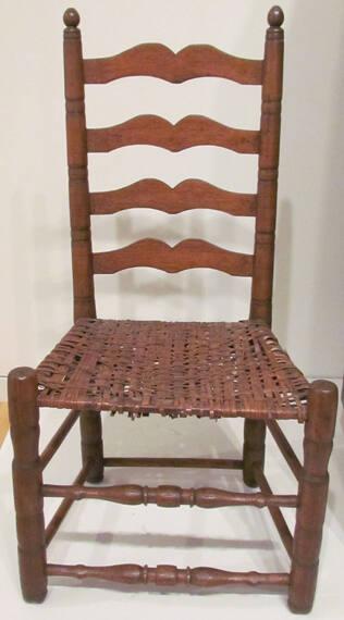 Turned chair, descended from the Jackson family to Sarah Mathews Stay