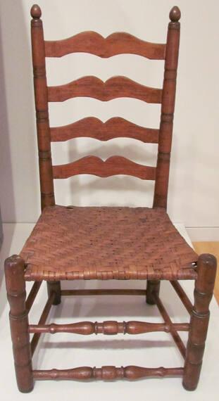 Turned chair, descended from the Jackson family to Sarah Mathews Stay