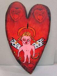 Heart with Female Cupid