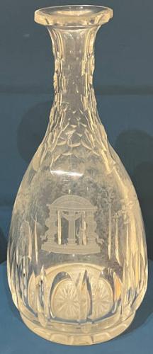 Decanter, engraved with Georgia seal, from the estate of Howell Cobb