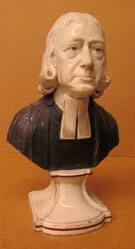 Bust of John Wesley from a mold by Enoch Wood