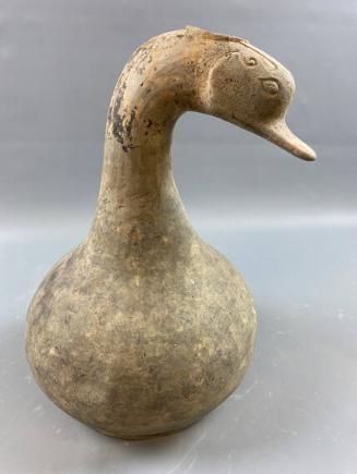 Pottery Goose Head Vessel