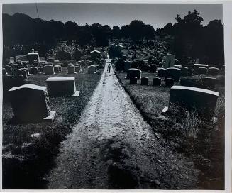 Man in Cemetery, Brooklyn, NY
