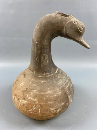 Pottery Goose Head Vessel