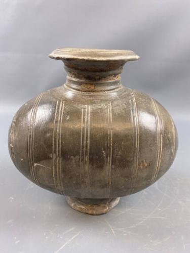 Gray Cocoon Jar