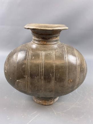 Gray Cocoon Jar