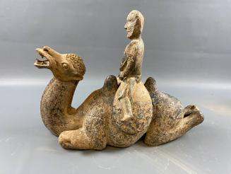 Pottery Batrian Camel with Rider
