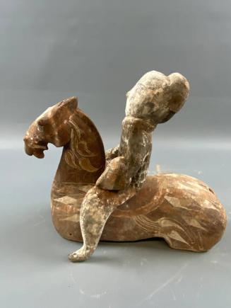 Pottery Horse with Rider