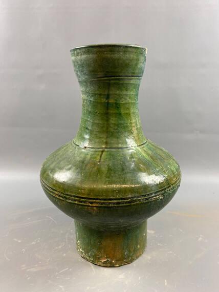 Green Glazed Pottery Jar