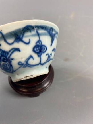 Small Blue and White Porcelain Tea Bowl