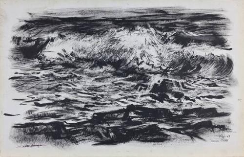 untitled (Waves Crashing, Monhegan)