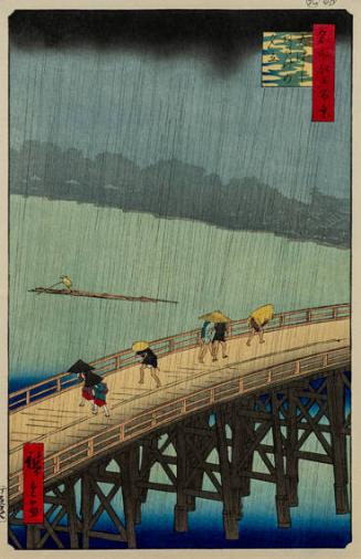 Summer Shower at Ohashi Bridge, from One Hundred Views of Edo