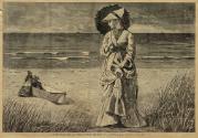 On the Beach - - Two are Company, Three are None (from Harper's Weekly, August 17, 1872)