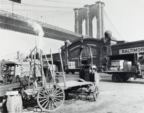 Brooklyn Bridge, Pier 21, Pennsylvania Railroad, Manhattan