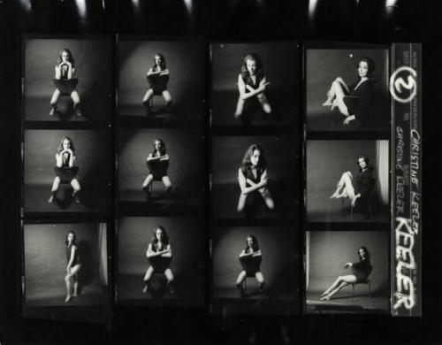 Christine Keeler (contact sheet)