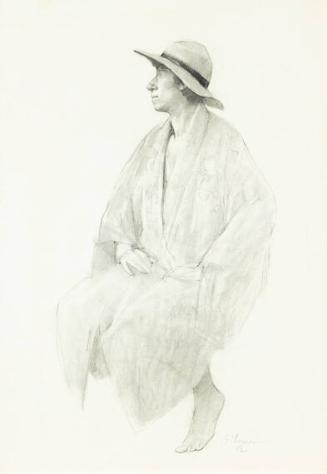 untitled (seated woman in hat)