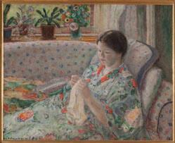 Girl Sewing (The Chinese Robe)