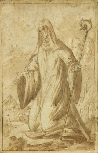 untitled (Saint with staff)