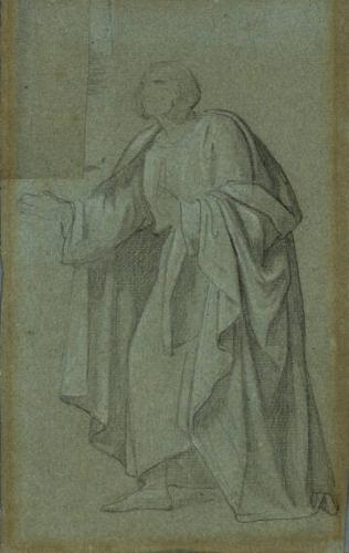 untitled (Gesturing figure in robes)