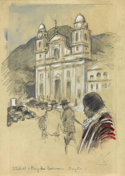 Cathedral - Plaza de Bolívar - Bogatá