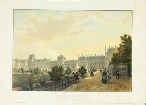 View of the Tuileries Palace Taken From the Bottom of the Waterfront Terrace