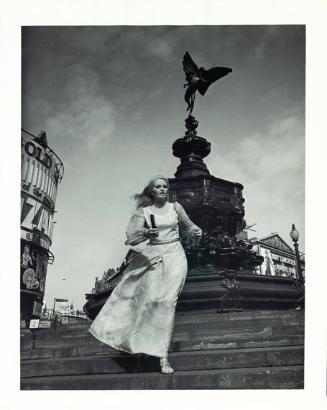 Ann Dunhill by Eros Statue, Piccadilli Circus, London