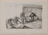 Nude in Bed AKA Afternoon Light (Figure Study of the Sculptor and Photographer, Anne Merck)