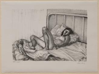 Nude in Bed AKA Afternoon Light (Figure Study of the Sculptor and Photographer, Anne Merck)