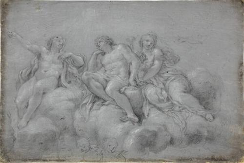 A Medici Prince, Apollo And Euterpe (Study For Ceiling, Palazzo Pitti)