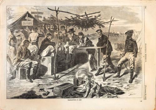 Thanksgiving in Camp (from Harper's Weekly, November 29, 1862)