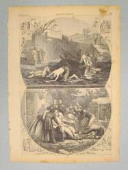 The Contrast of Suffering. Andersonville & Fortress Monroe (from Harper's Weekly June 30, 1866)