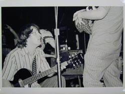 Untitled (Bill Doss and Will Westbrook on stage at the 40 Watt, July 1998