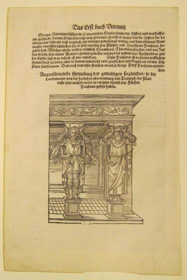 Illustration from the "First Book of Vitruvius" of ten books on architecture by Vitruvius