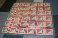 Quilt  with basket pattern