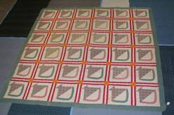Quilt  with basket pattern