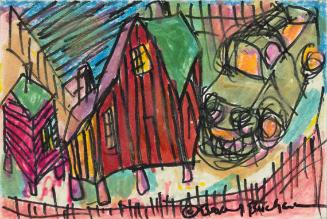 untitled (Shacks with car)