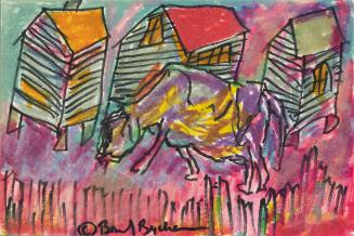untitled (Shacks with cow)