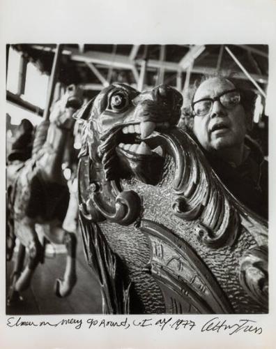 Elmer on Merry Go Round, CI, NY
