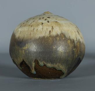 Vase (Spotted Brown And Beige-Closed Form)