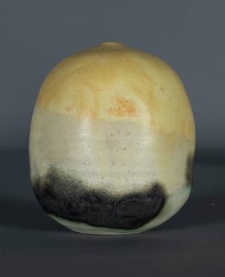 Vase (Yellow With Black Stripe-Closed Form)