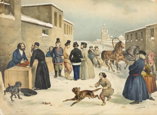 A Jewish Man Among Russian Money Changers