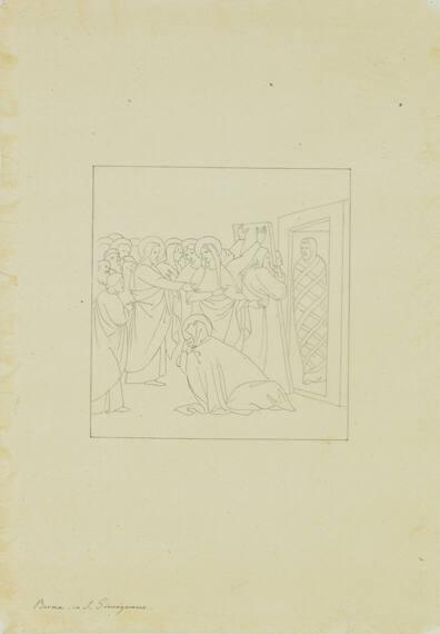 Small-medium sized cartoon after Italian Renaissance paintings