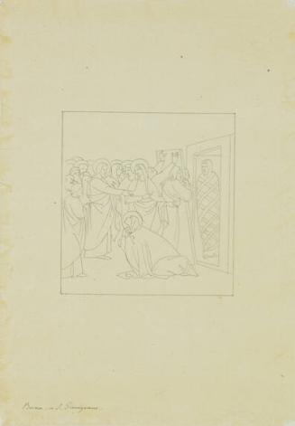 Small-medium sized cartoon after Italian Renaissance paintings