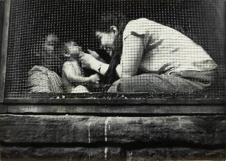 East Harlem (two women with child behind bars)