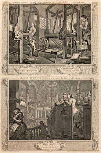 Plates 1 & 2 from Industry and Idleness