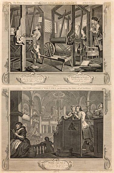 Plates 1 & 2 from Industry and Idleness