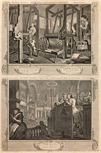 Plates 1 & 2 from Industry and Idleness