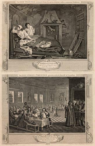 Plates 7 & 8 from Industry and Idleness