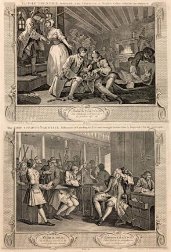 Plates 9 & 10 from Industry and Idleness